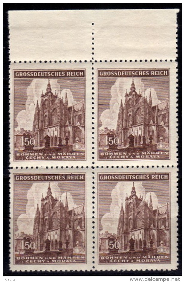 BÖHMEN & MÄHREN 1944 - MiNr: 140  4er Block   ** / MNH - Ungebraucht