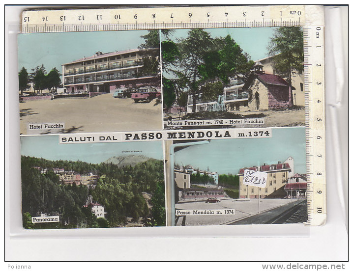 PO6121D# TRENTO - PASSO MENDOLA - HOTEL FACCHIN - Acquerellata   VG 1966 - Trento