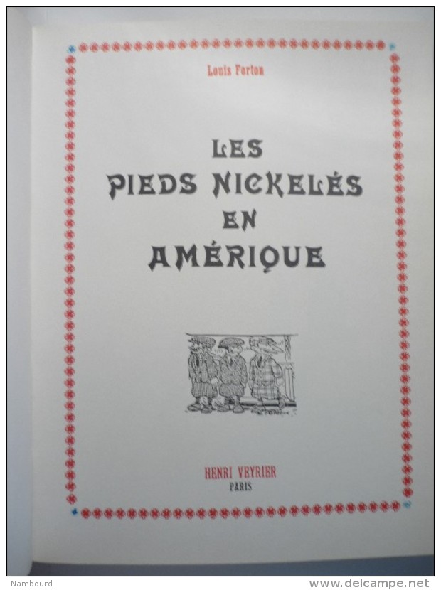 Aventures Parues Dans L'Epatant 1921-1927 Henri Veyrier 1969 - Pieds Nickelés, Les