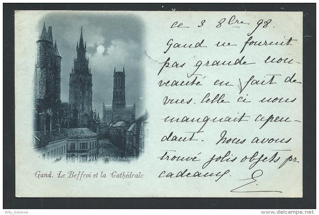 CPA - GAND - GENT - Le Beffroi Et La Cathédrale - 1898   // - Gent