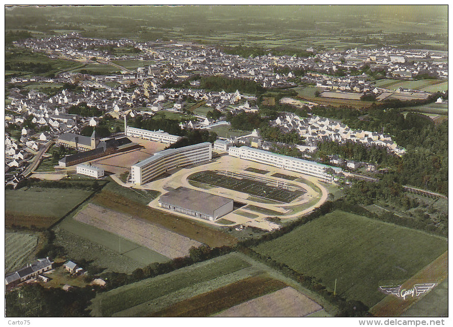 Pont L'Abbé 29 -  Vue Aérienne - Lycée Et Stade - Pont L'Abbe