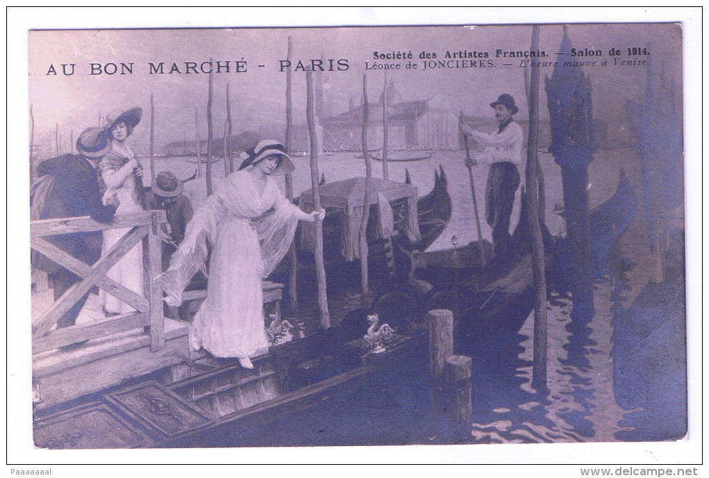 PARIS  AU BON MARCHE LEONCE DE JONCIERES L HEURE MAUVE DE VENISE - Autres & Non Classés