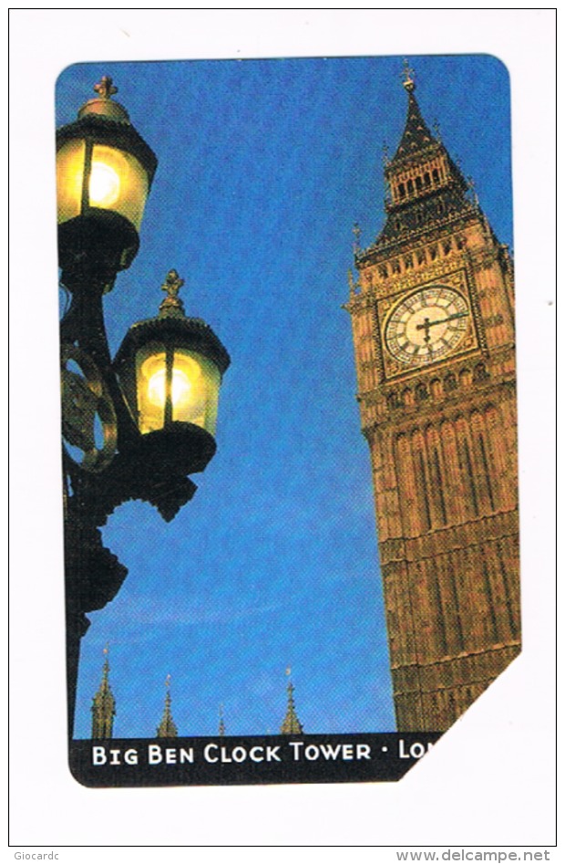 TELECOM ITALIA  - C&C F3768 - ARCHITETTURA DEL TEMPO: BIG BEN CLOCK TOWER (LONDON) - USATA - RIF. CP - Pubbliche Speciali O Commemorative