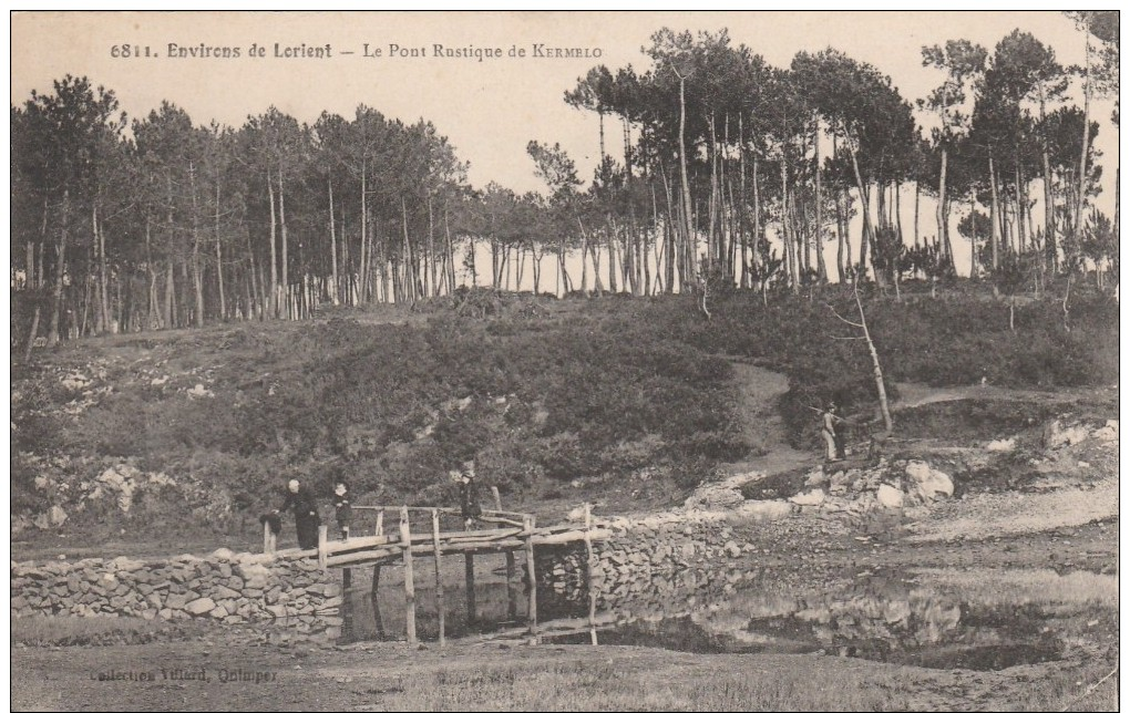 Cpa - Environs De Lorient - Le Pont Rustique De Kermelon - - Lorient