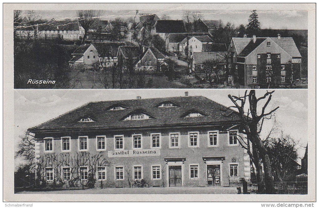 AK Rüsseina Gasthof Ketzerbachtal Bei Meissen Nossen Choren Nosslitz Stahna Starbach Mochau Rosswein Döbeln Leschen - Nossen