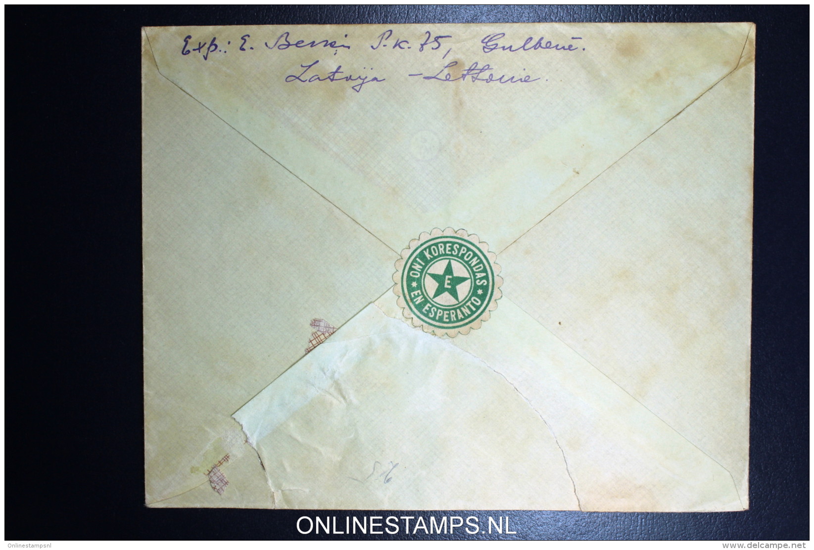 Latvija Lettland  Airmail Cover Msstricht Holland 1921  Mi 129 + 131 - Litauen