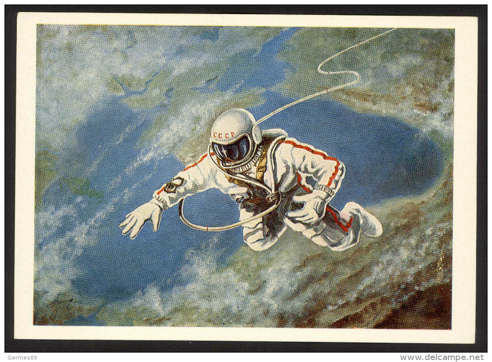 USSR 1970 Space, Leonov, Cosmonaut. Art, Painter, Artist - Zonder Classificatie