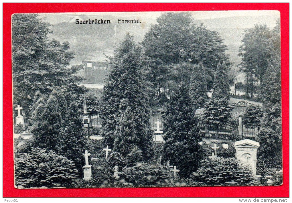 Saarbrücken. Ehrental. Friedhof, Gartnerei. Cimetière Militaire Franco-allemand ( Combattants Du 6 Août 1870). 1909 - Saarbrücken