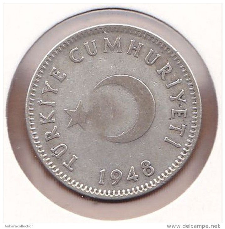 AC - TURKEY - 1 LIRA 1948 SILVER COIN VF - Zonder Classificatie