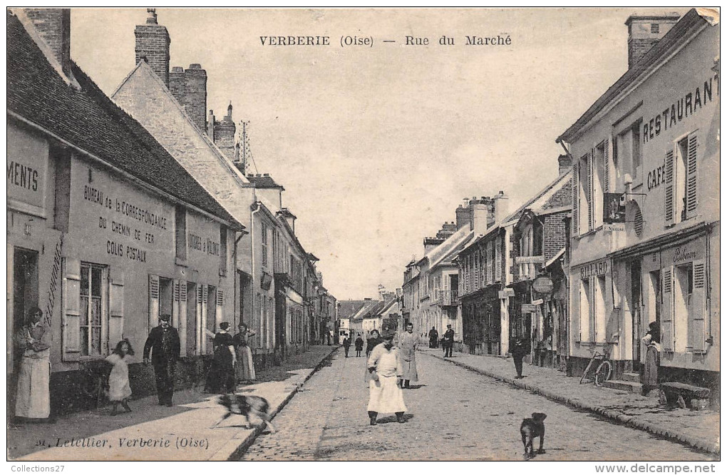 60-VERBERIE- RUE DU MARCHE - Verberie