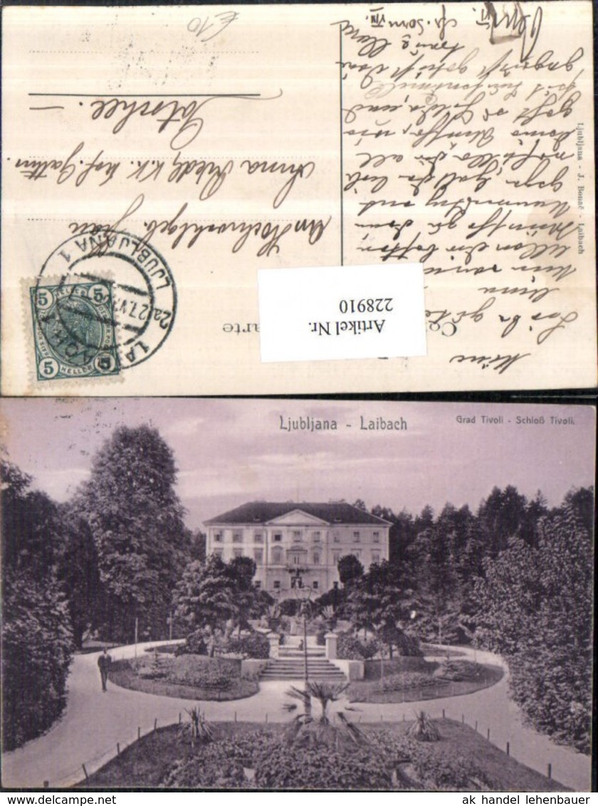 228910,Ljubljana Laibach Schloss Tivoli - Slowenien