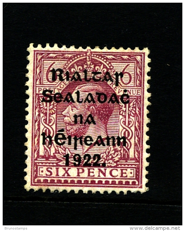 IRELAND/EIRE - 1922 6d. OVERPRINTED THOM  MINT SG 14 - Unused Stamps