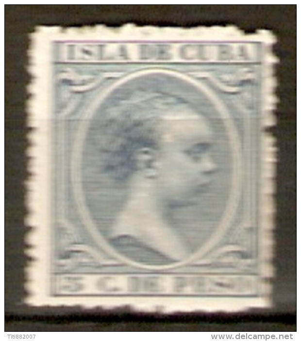 CUBA   .  1896.    Y&T N° 92 * - Cuba (1874-1898)