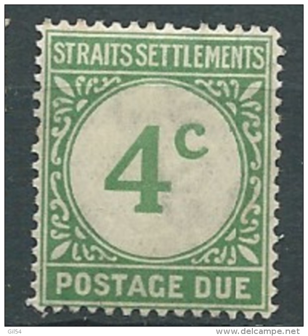 MALAISIE - TIMBRE TAXE - Yvert N 3 *  - Abc1803 - Straits Settlements