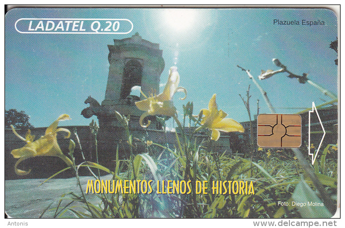 GUATEMALA - Historical Monuments/Plazuela Espana, Chip GEM3.3, Used - Guatemala