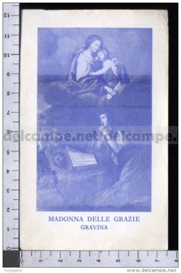 EM2018 MADONNA DELLE GRAZIE GRAVINA Santino Holy Card - Religione & Esoterismo