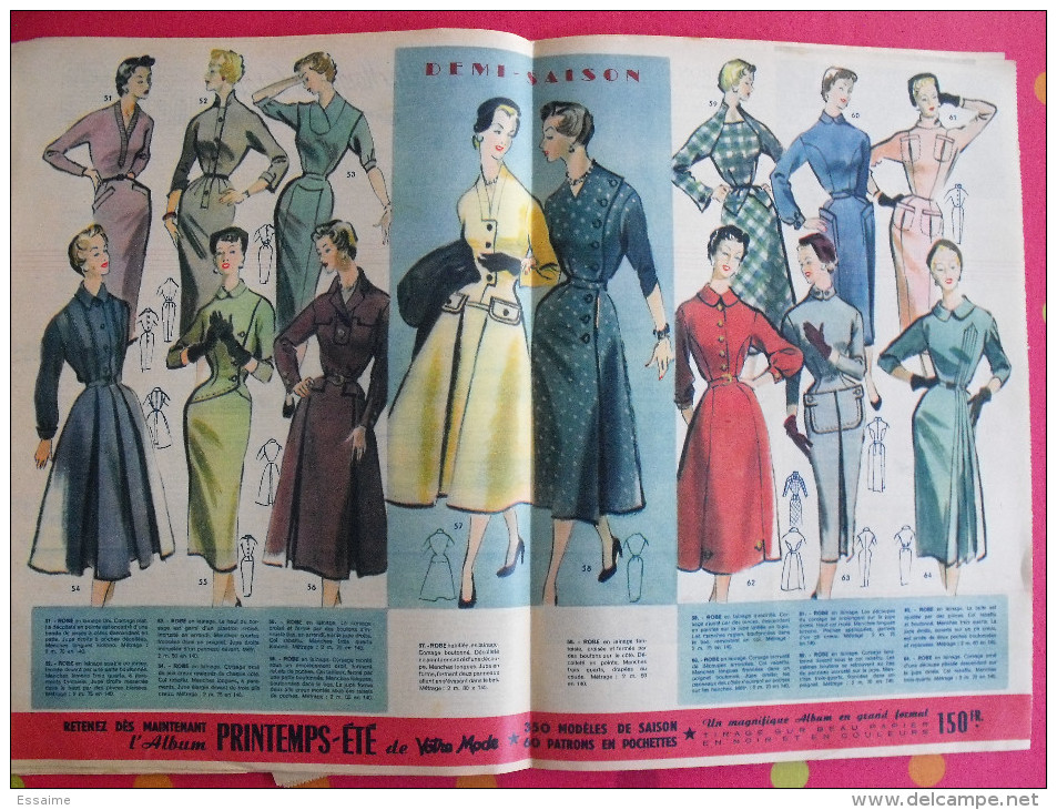 6 Numéros De Votre Mode De 1955. Avec Patrons - Fashion