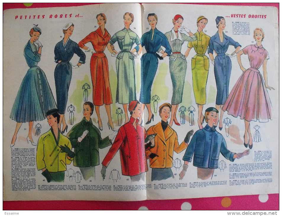 6 numéros de Votre Mode de 1955. avec patrons
