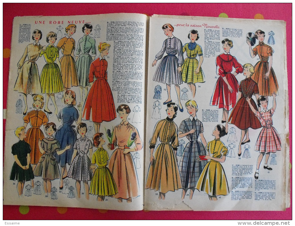 6 numéros de Votre Mode de 1955. avec patrons