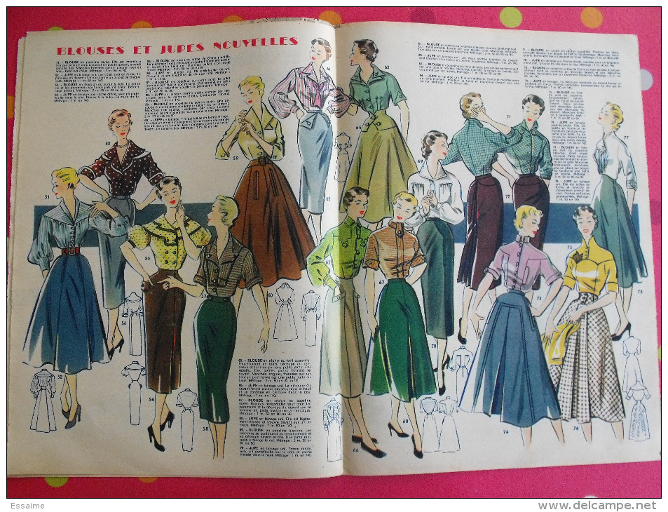 6 numéros de Votre Mode de 1955. avec patrons