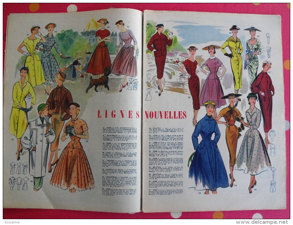 6 Numéros De Votre Mode De 1955. Avec Patrons. BD Colonel Chabert - Mode