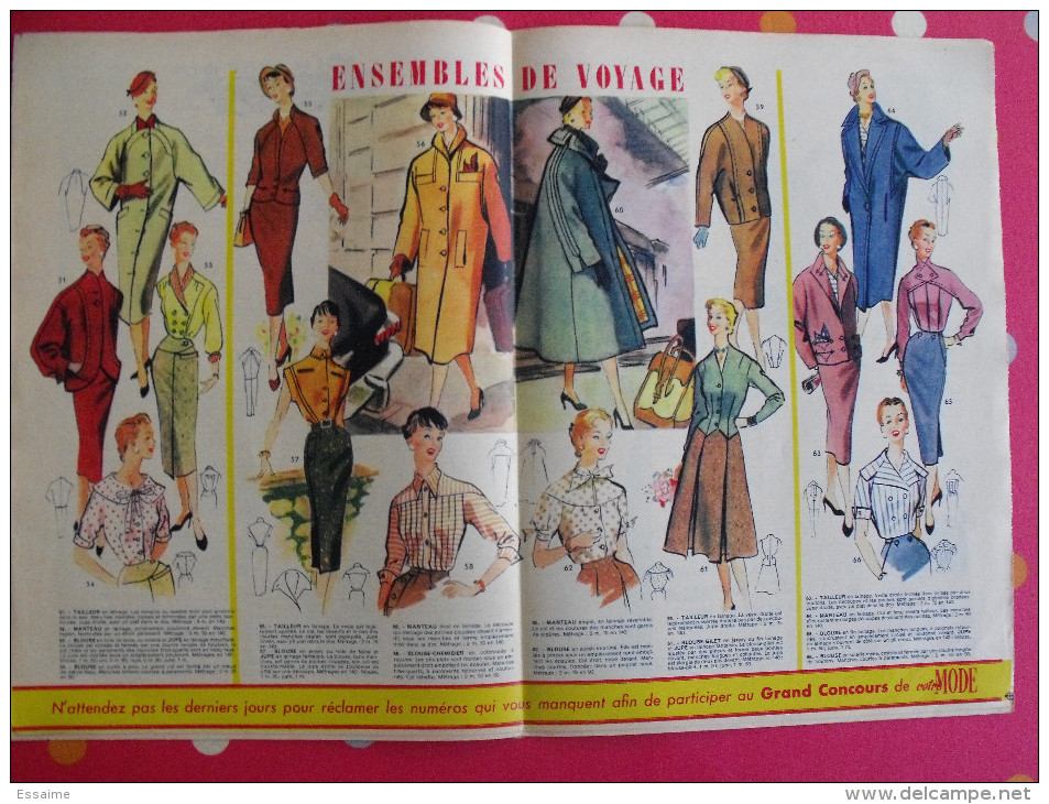 6 Numéros De Votre Mode De 1955. Avec Patrons. BD Colonel Chabert - Fashion