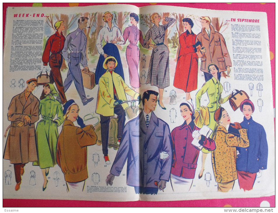 5 Numéros De Votre Mode De 1955. Avec Patrons. BD Colonel Chabert - Fashion