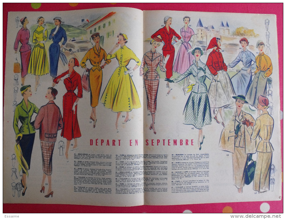 5 Numéros De Votre Mode De 1955. Avec Patrons. BD Colonel Chabert - Lifestyle & Mode