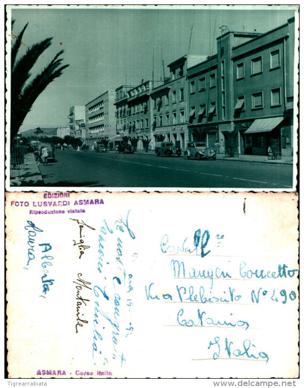 2822a)cartolina- Asmara-edi F.to.lusvardi Corso Italia - Erythrée