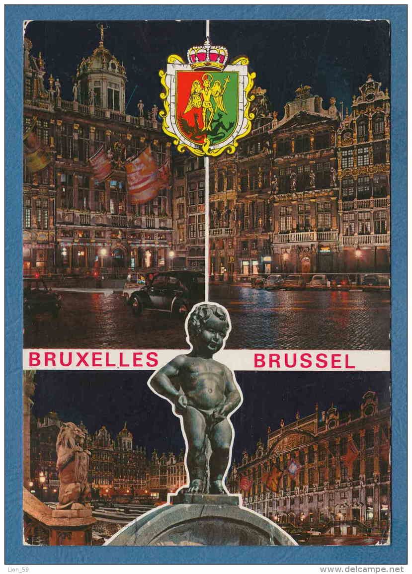 215021 / Bruxelles Brussel  Brussels - NIGHT , Manneken Pis , CENTER , CAR , Belgique Belgium Belgien Belgio - Bruselas La Noche