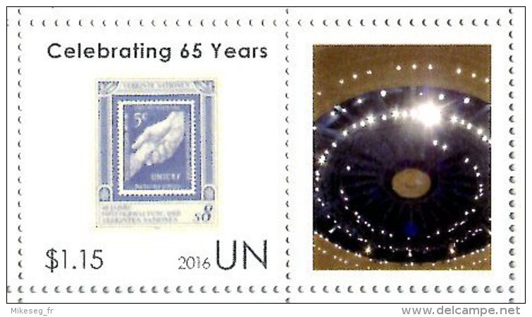 ONU New-York 2016 - 65 Ans UNPA - Détaché De Feuille Perso ** - Neufs