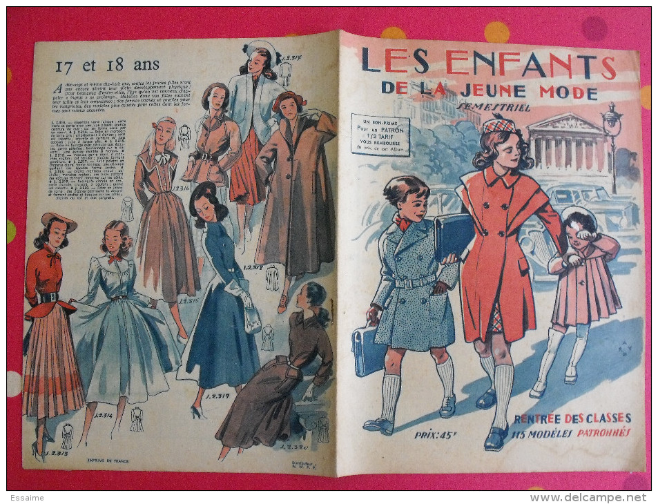 Les Enfants De La Jeube Mode. Semestriel N° 1 De 1948. Rentrée Des Classes - Fashion