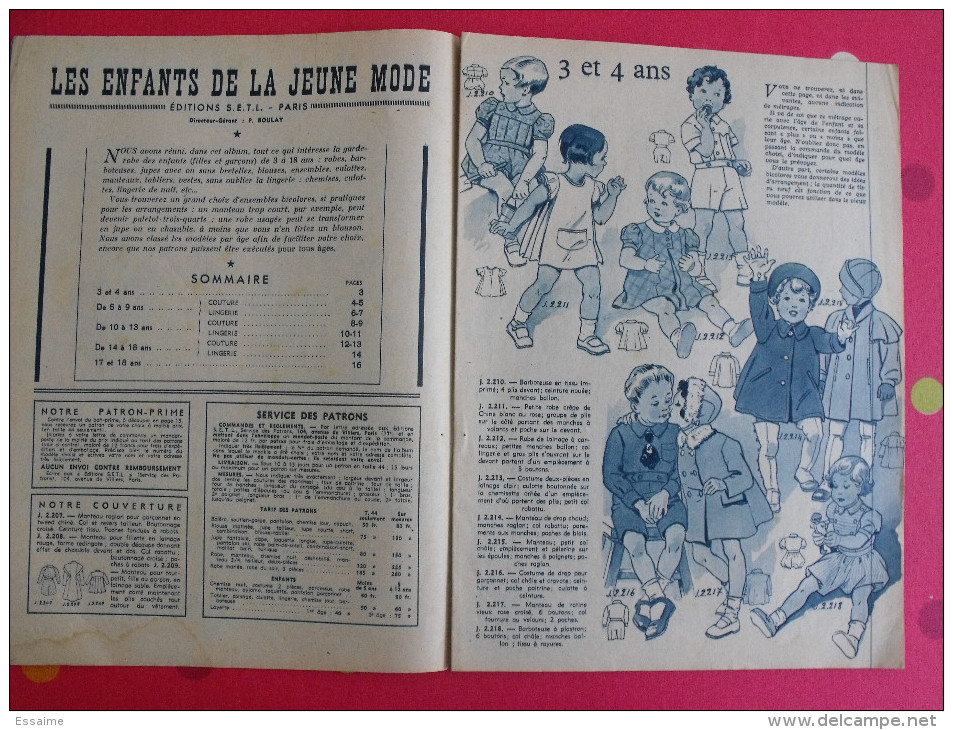 Les Enfants De La Jeube Mode. Semestriel N° 1 De 1948. Rentrée Des Classes - Mode