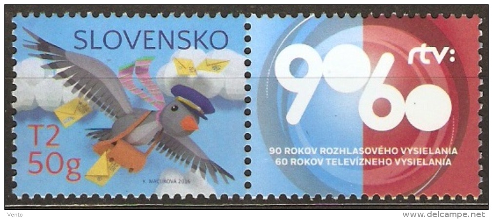 Slovakia 2016 Pofis 612 ** Philately With K - Ungebraucht