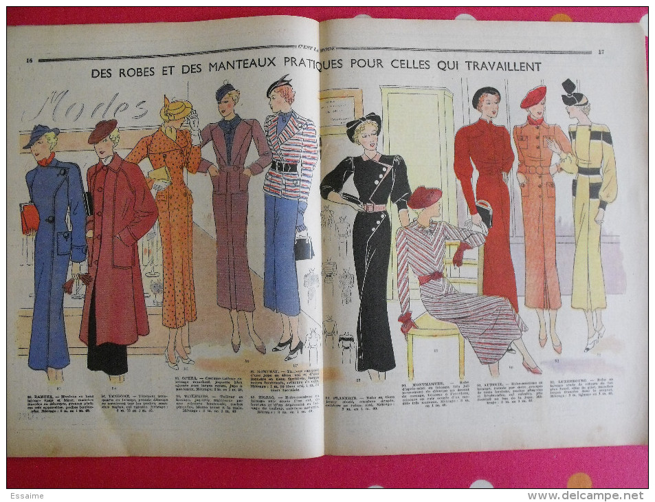 4 Revues C'est La Mode. 1935-1936. élégance Maison Loisirs - Fashion