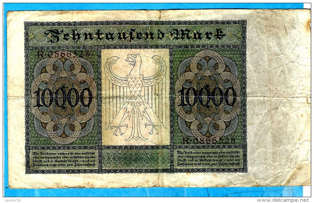 REICHSBANKNOTE 1922   ** ZEHNTAUSEND MARK ** - 10.000 Mark