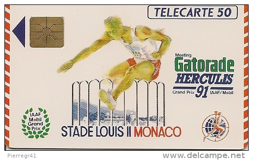 CARTE-PUBLIC-MONACO-50U-MF15-GEM A-GASTORADE 91-UTILISE-TBE - Monaco