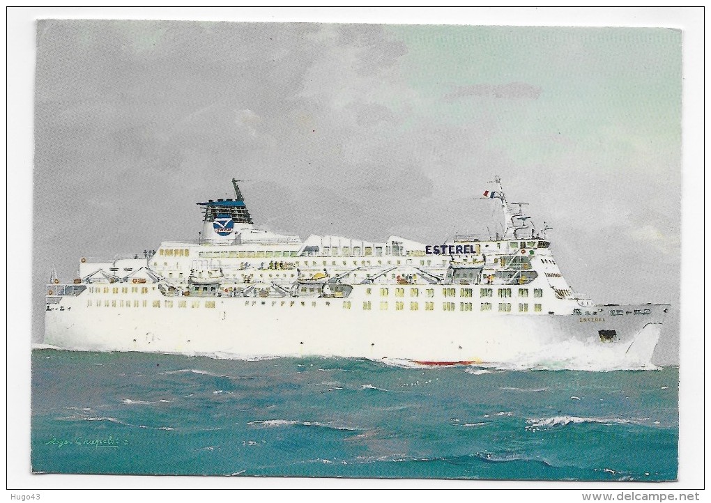 CAR FERRY - L' ESTEREL - S.N.M CORSE MEDITERARRANEE - CPM GF NON VOYAGEE - 02A - Ferries