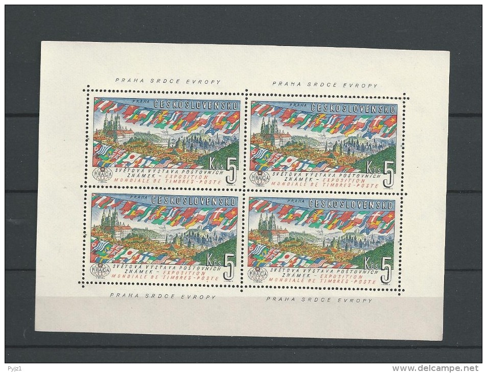 1961 MNH Tschechoslowakei, Sheet, Postfris - Blocs-feuillets