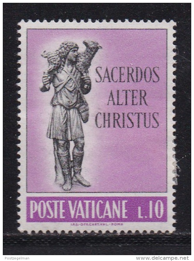 VATICAN, 1962, Unused Hinged Stamp(s), The Good Shepherd,  Mi 397, #4229, 1 Value  Only - Unused Stamps