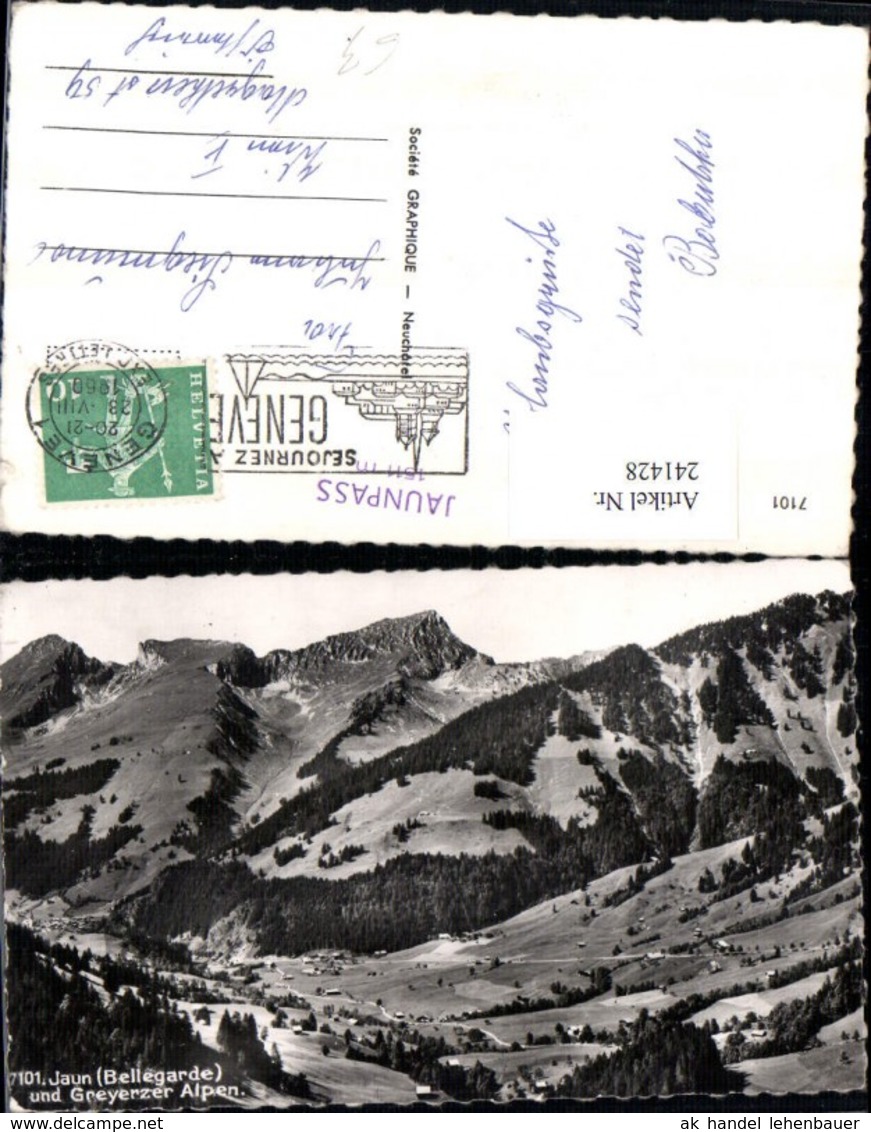 241428,Jaun Bellegarde Und Greyerzer Alpen Kt Freiburg - Bellegarde