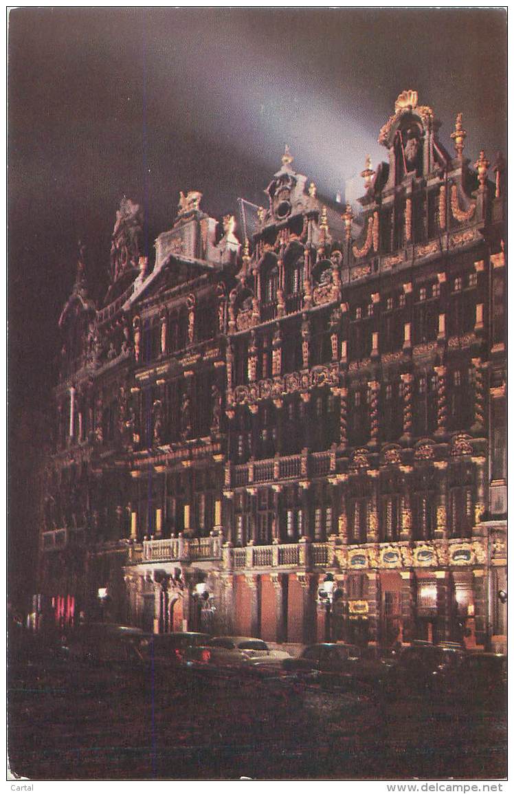 BRUXELLES - Grand-Place - Façades Ouest - Bruxelles La Nuit