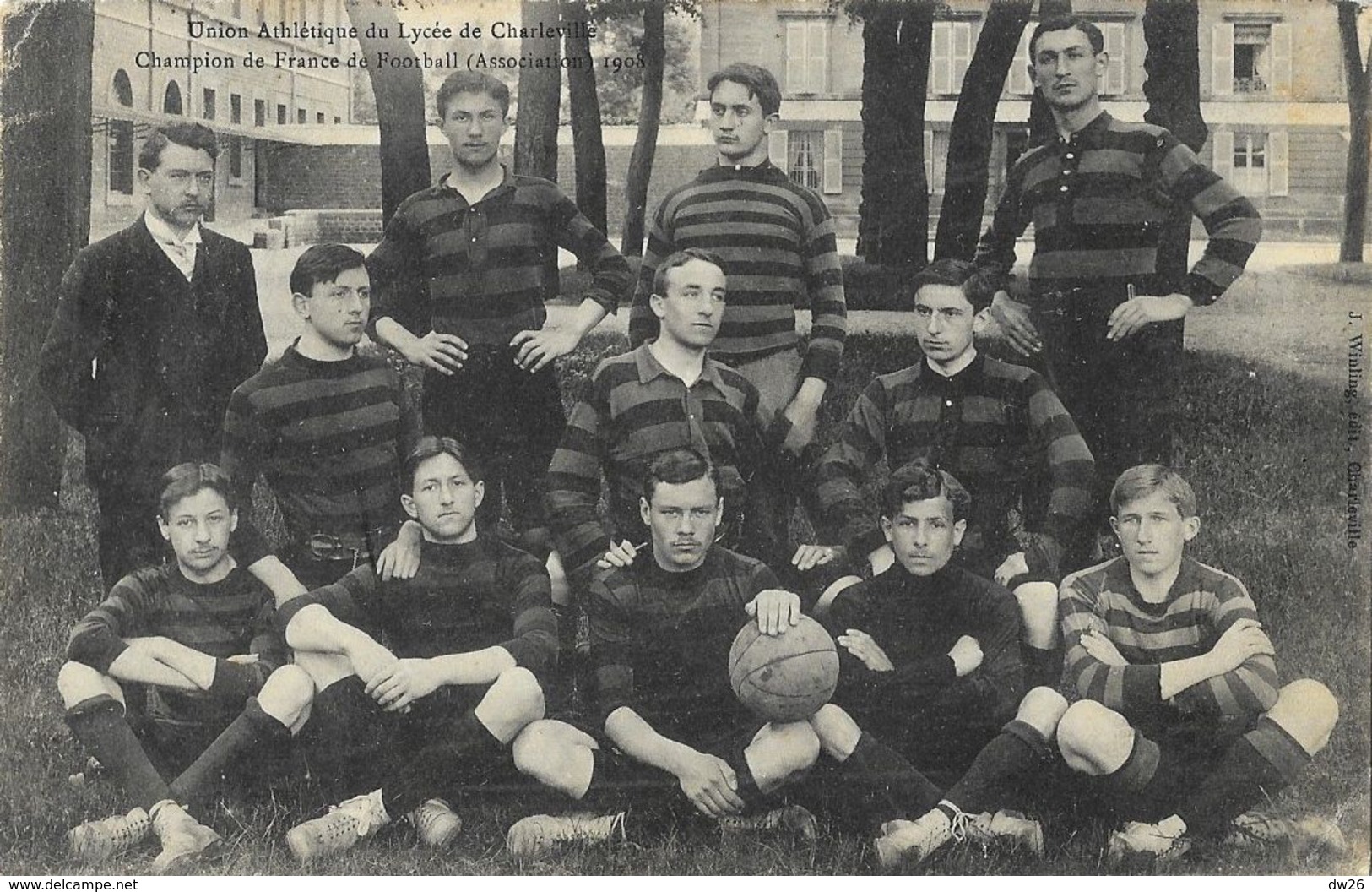 Union Athlétique Du Lycée De Charleville, Champion De France De Football Association 1908 - Football