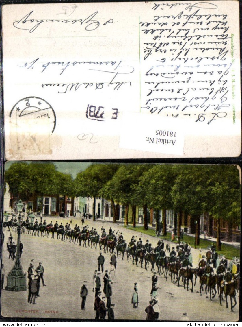 181005,Deventer Brink Reiter Parade Soldaten Pferde - Geschichte