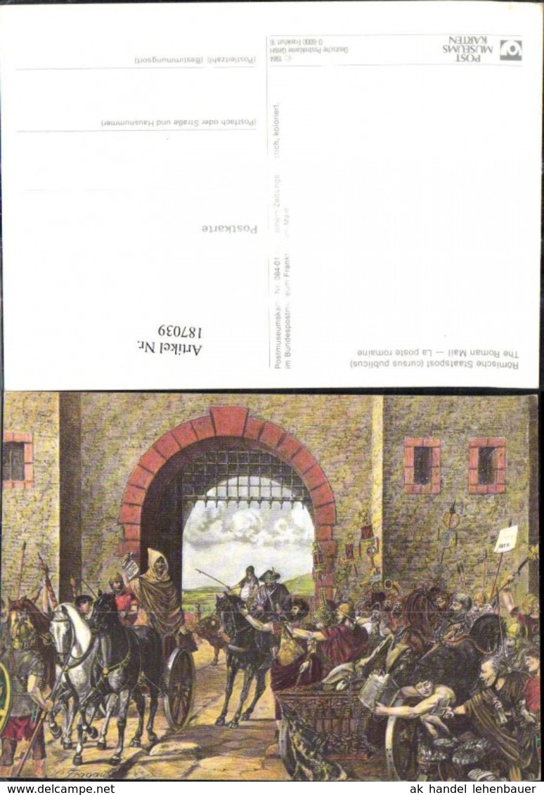 187039,K&uuml;nstler Ak R&ouml;mische Staatspost Post Postwesen Burg Festung - Post & Briefboten