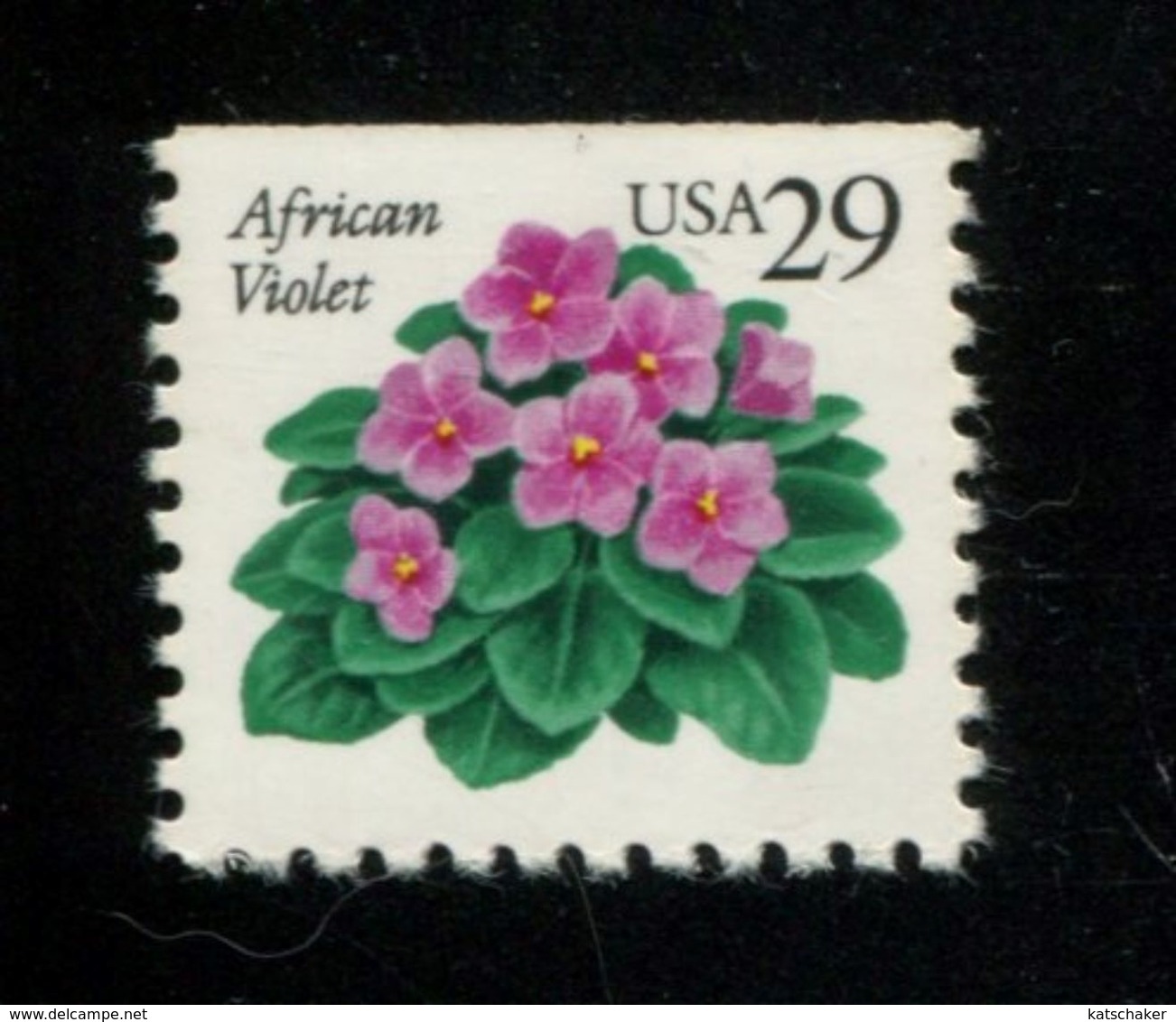 336719526 USA 1991 ** MNH SCOTT 2486 African Violes Flowers  Boven Ongetand - Unused Stamps