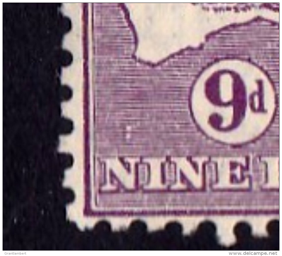 Australia 1932 Kangaroo 9d Violet C Of A Watermark - Listed Variety - Ungebraucht