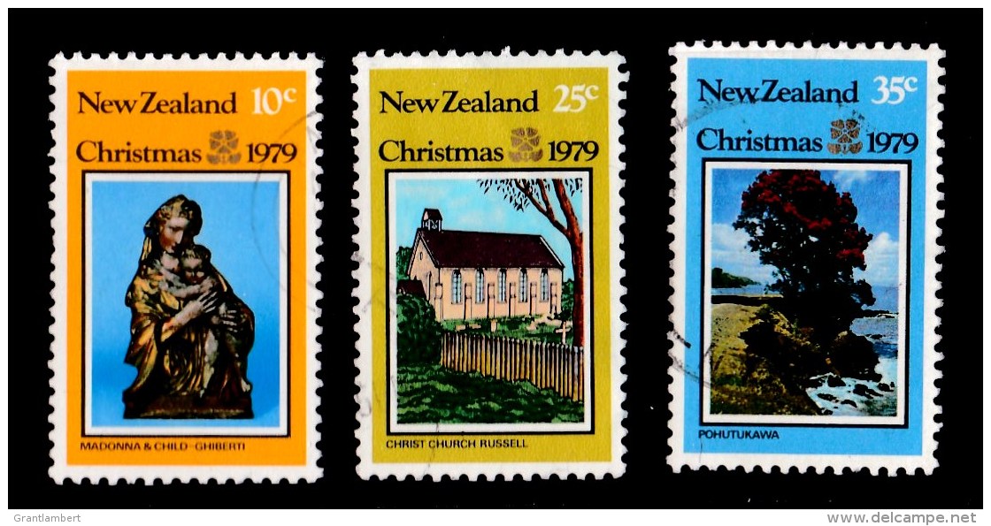 New Zealand 1979 Christmas Set Of 3 Used - Usados