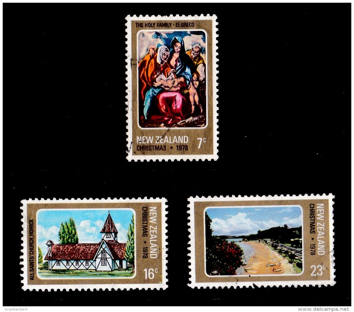 New Zealand 1978 Christmas Set Of 3 Used - Used Stamps