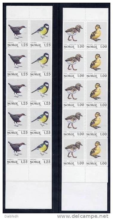 NORWAY 1980 Birds Booklets MNH / **.  Michel MH2-3 - Nuevos